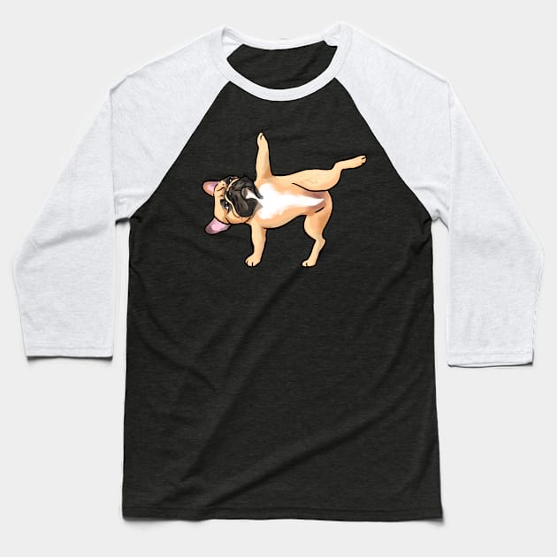 Half moon pose Baseball T-Shirt by MightyFam